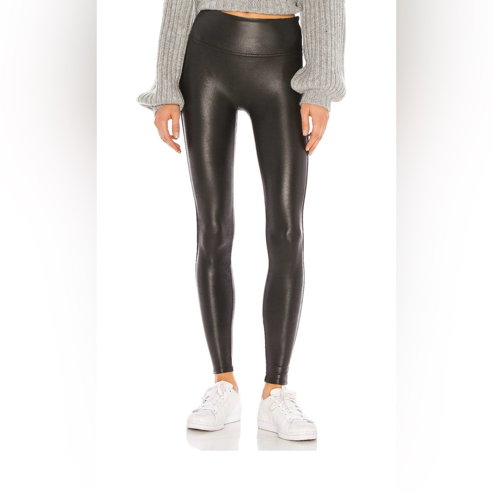 SPANX Glossy Black Leggings